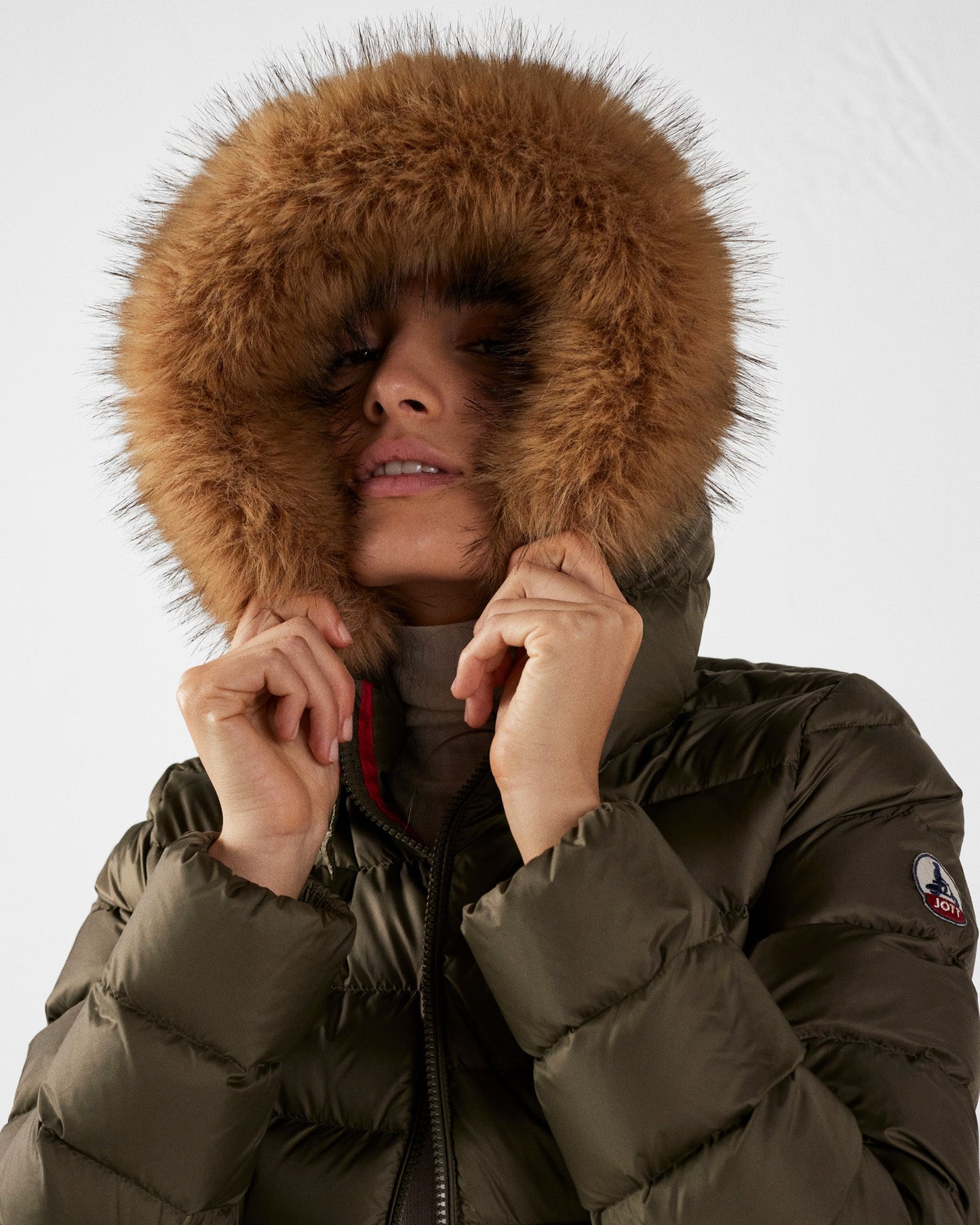 Doudoune à capuche Grand Froid Army Luxe