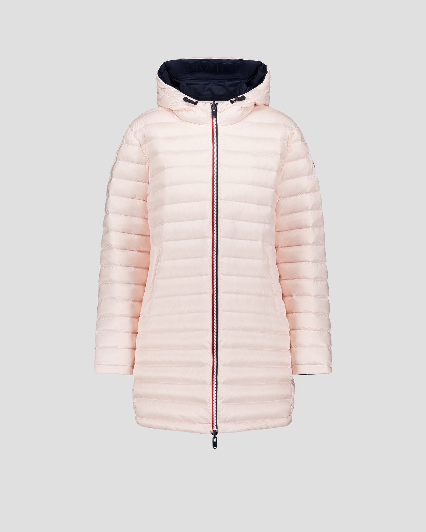 Doudoune longue réversible Marine/rose pétale Verone