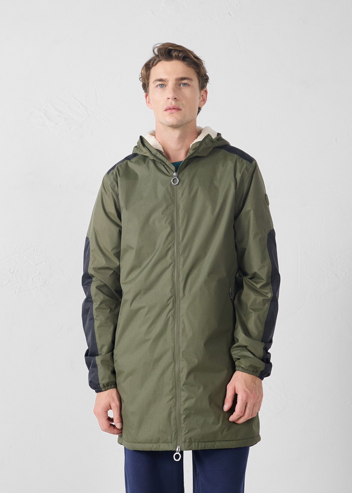 Imperméable sherpa long Army Hallin sherpa