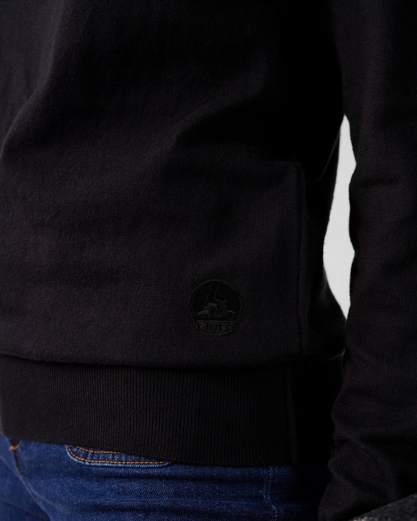 Pull en maille col rond Noir Heloise