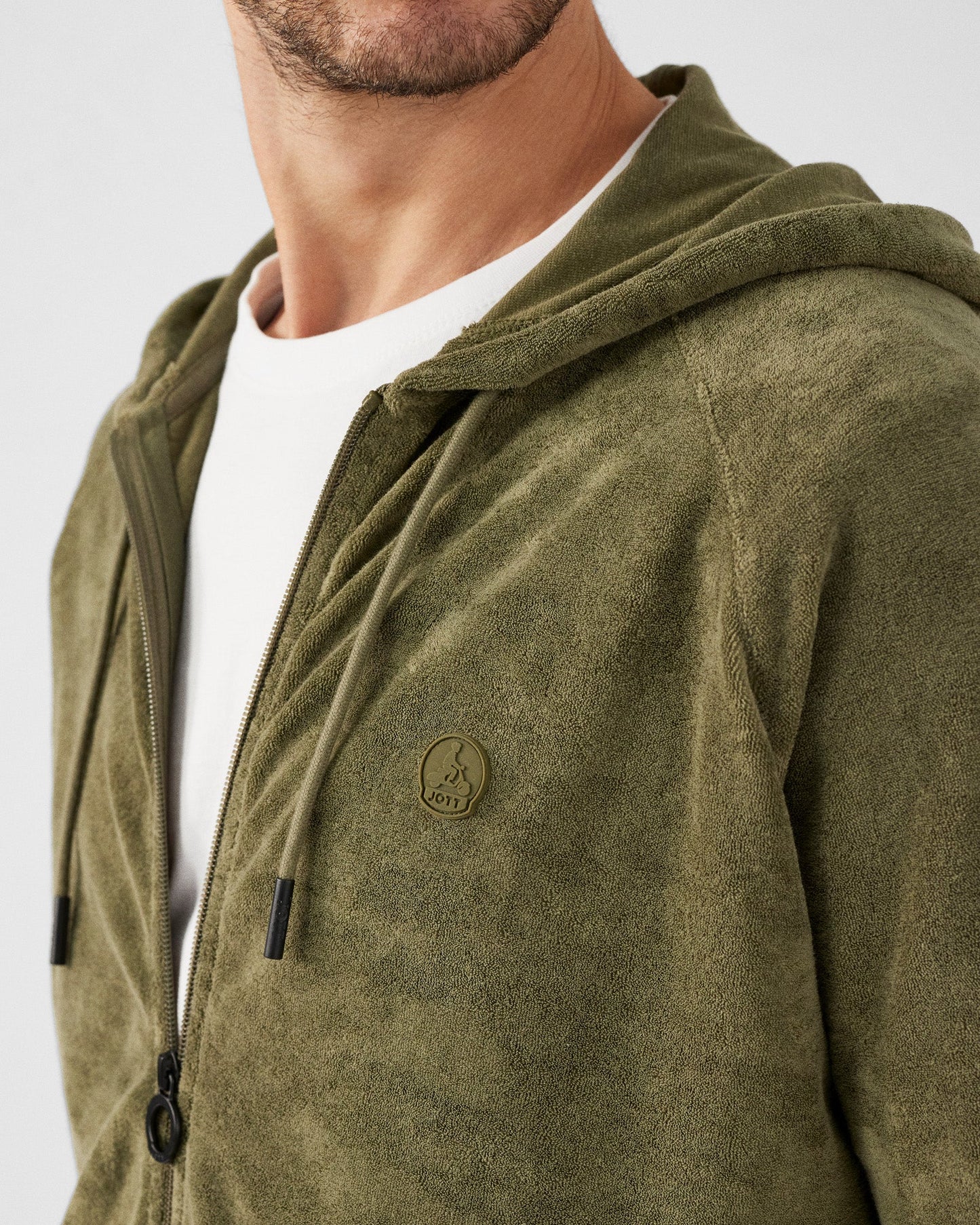 Veste zippée éponge à capuche Army Mojave
