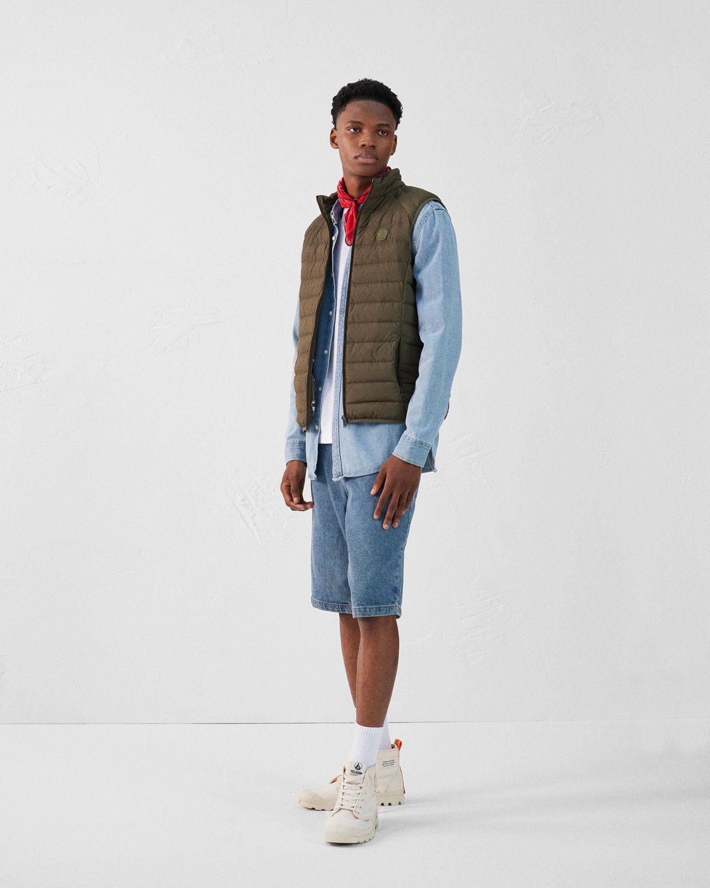 Doudoune sans manches stretch Army Arafo