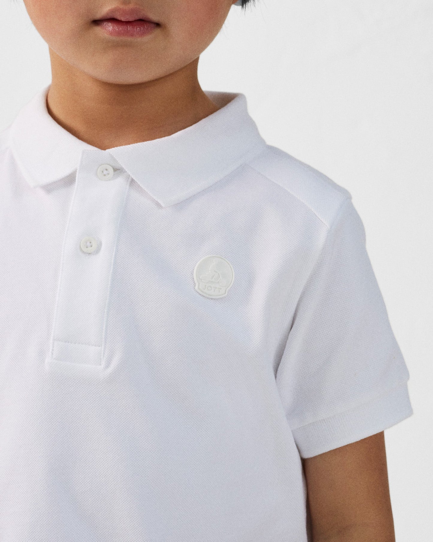 Polo enfant en coton Blanc Ciro