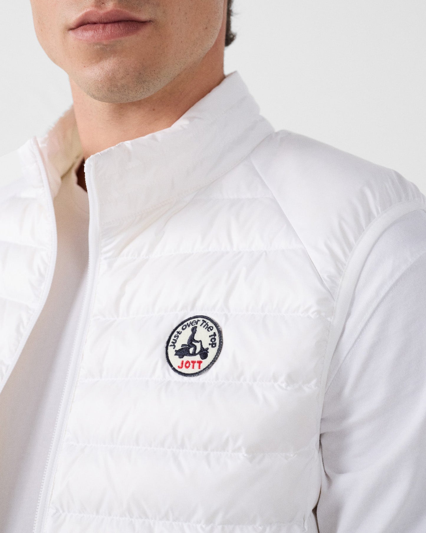 Doudoune sans manches Blanc Tom