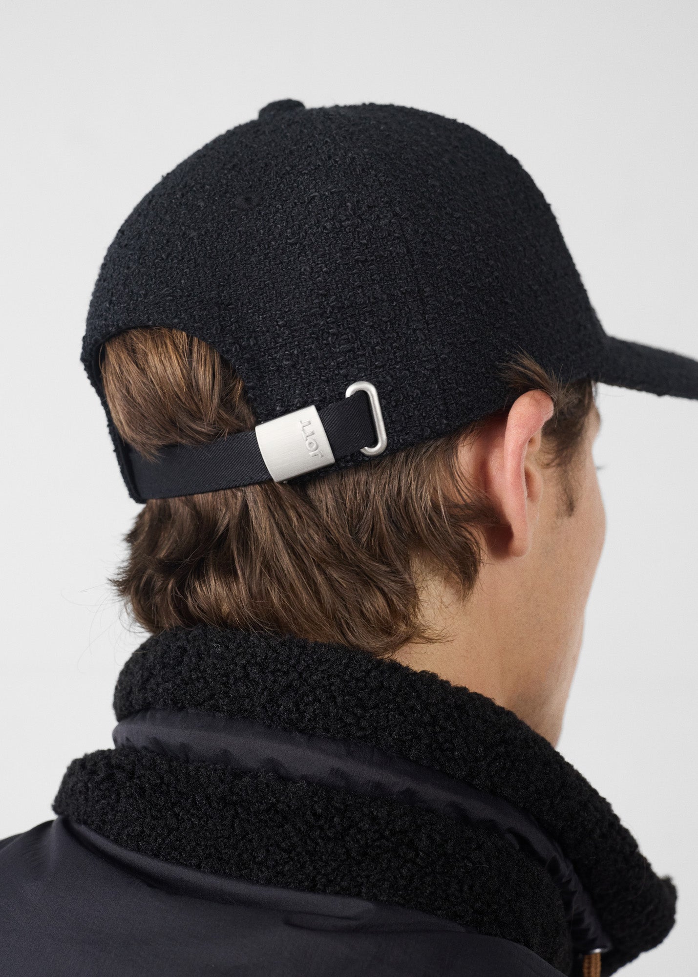 Casquette en tweed Noir Fox