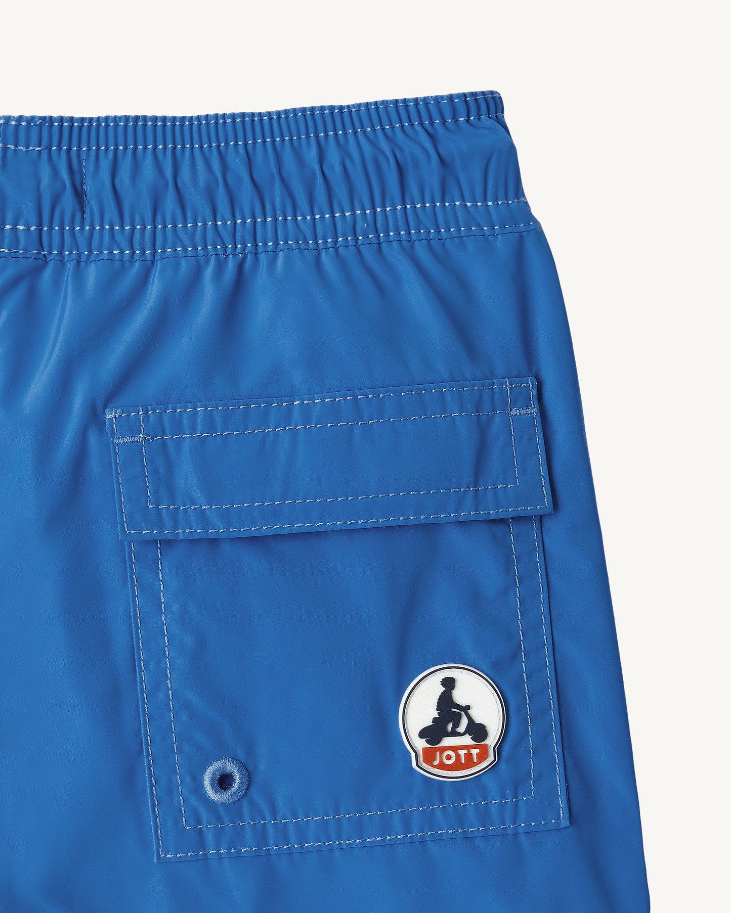 Short de bain Azur/Funday blanc enfant Cassis