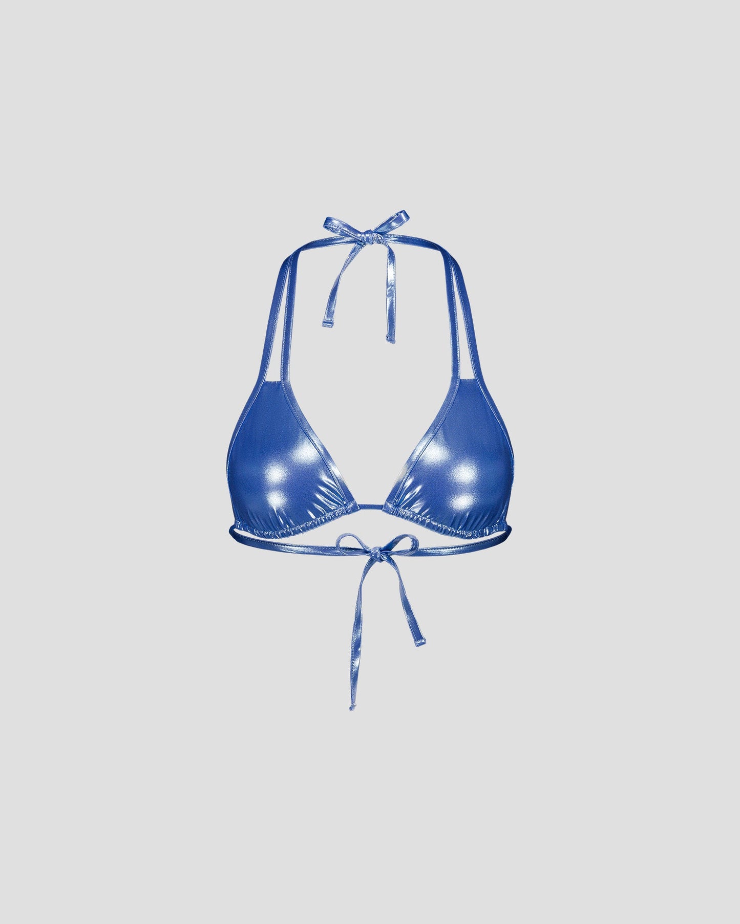 Haut de maillot de bain triangle Bleu mystique Assia top