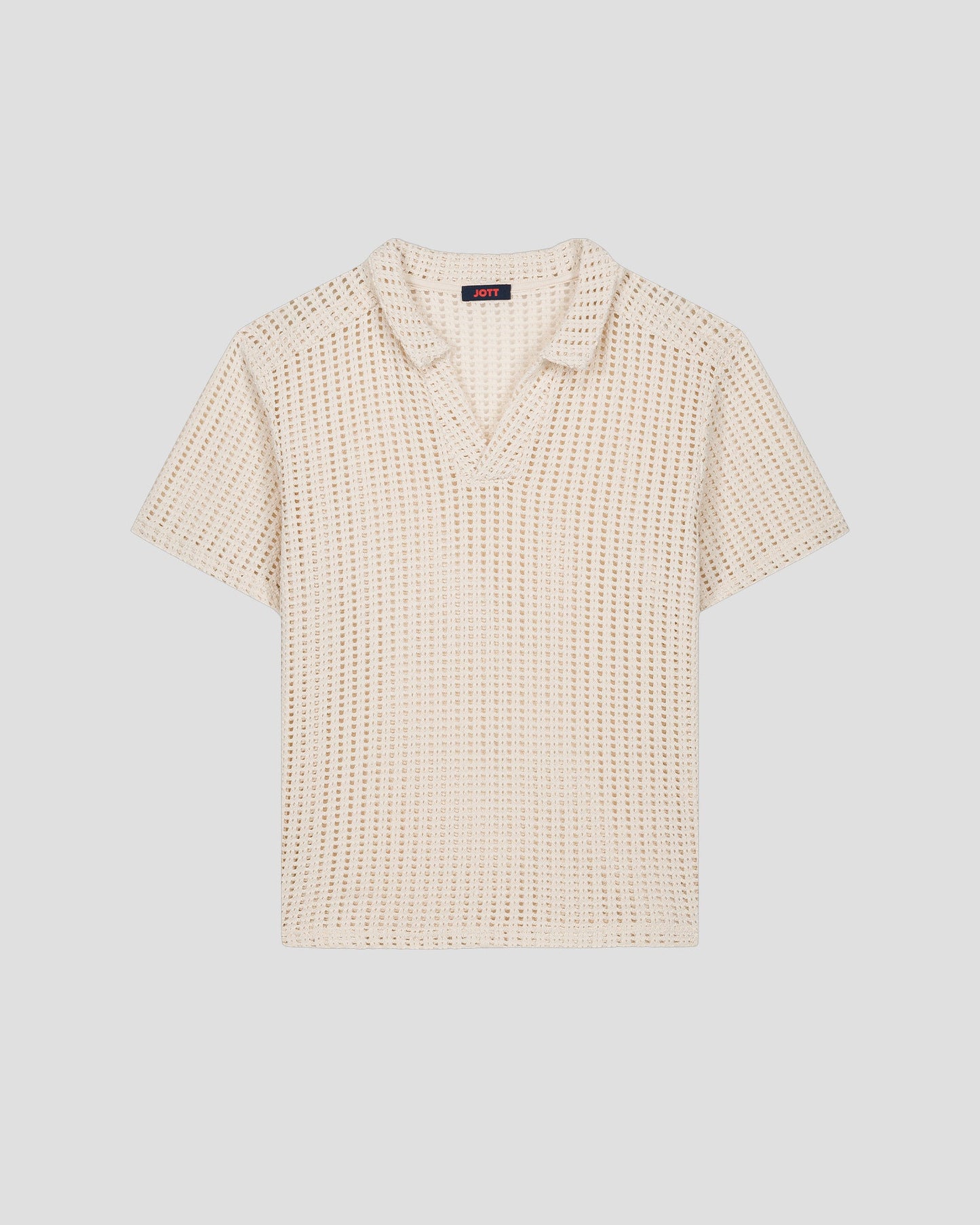 Polo en maille de coton Naturel Bruno