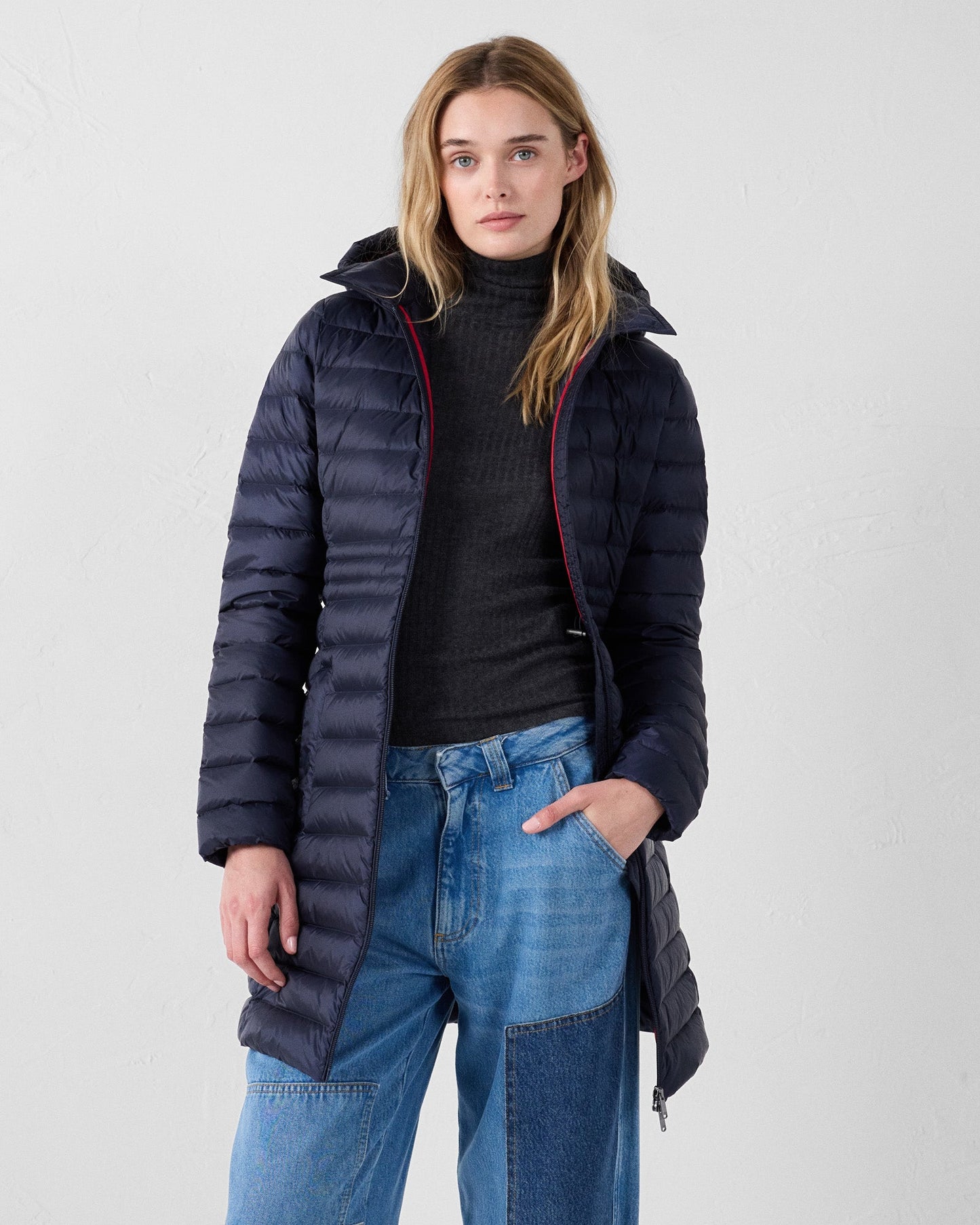 Doudoune longue à capuche Marine Vero 2.0