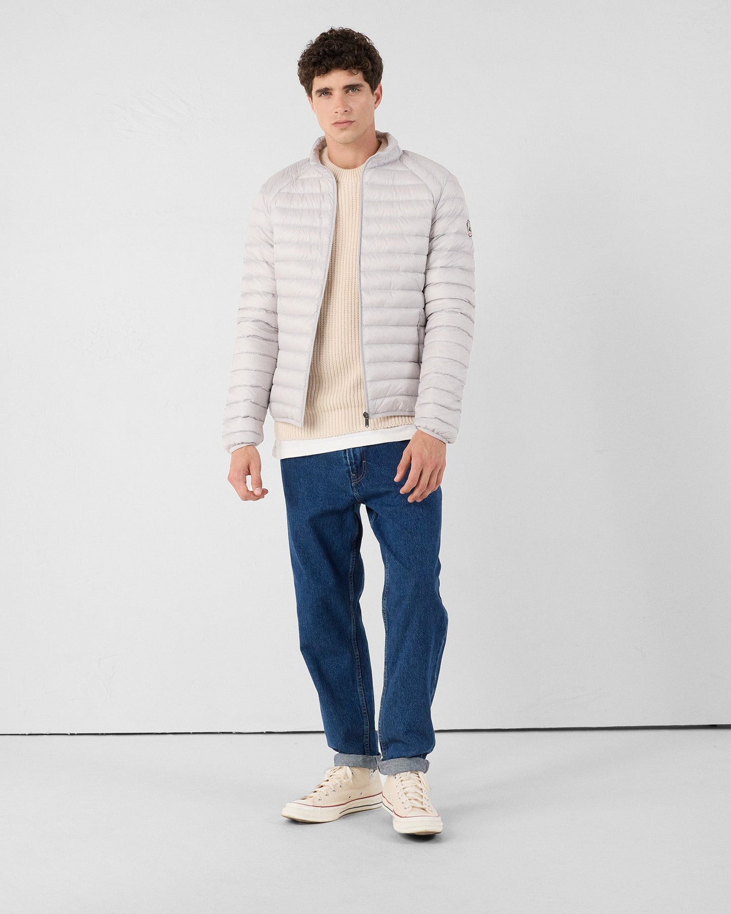 Doudoune légère Gris glace Mat