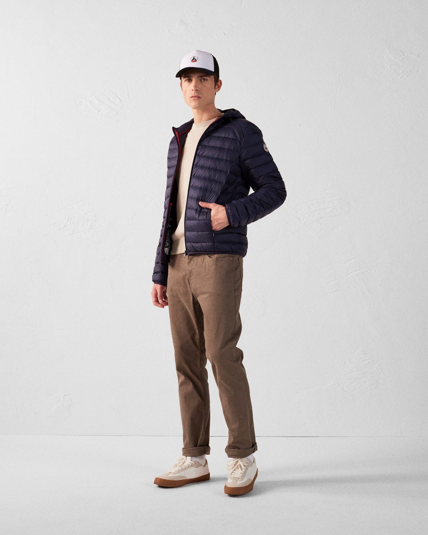 Doudoune légère à capuche Marine Nico