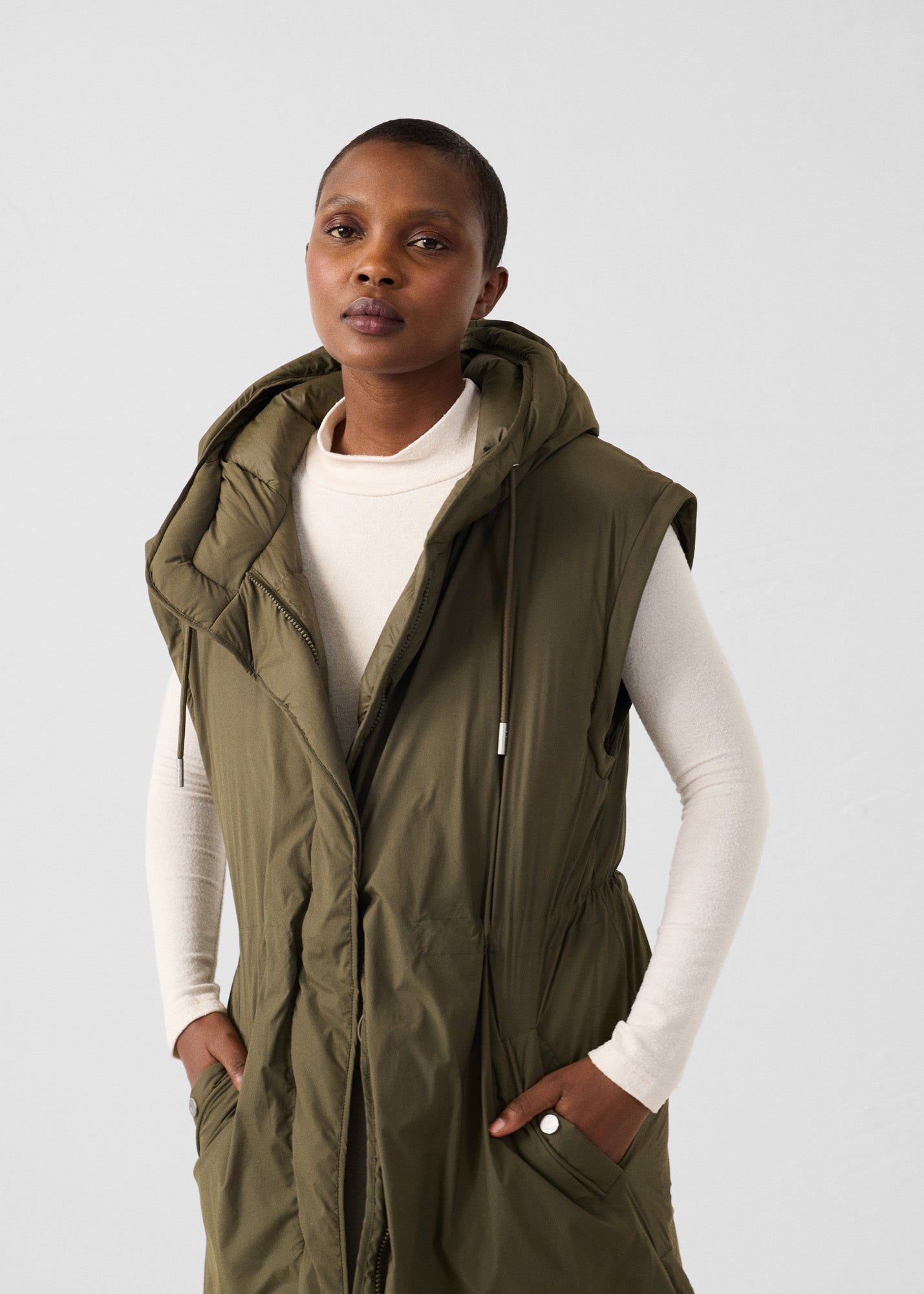 Doudoune Grand Froid longue stretch Army Brooke
