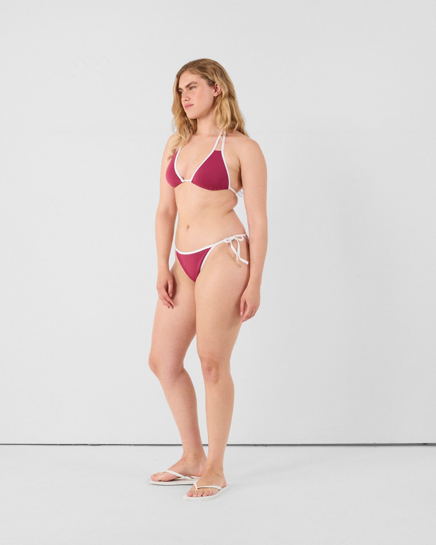Haut de maillot de bain triangle Prune Maddie top