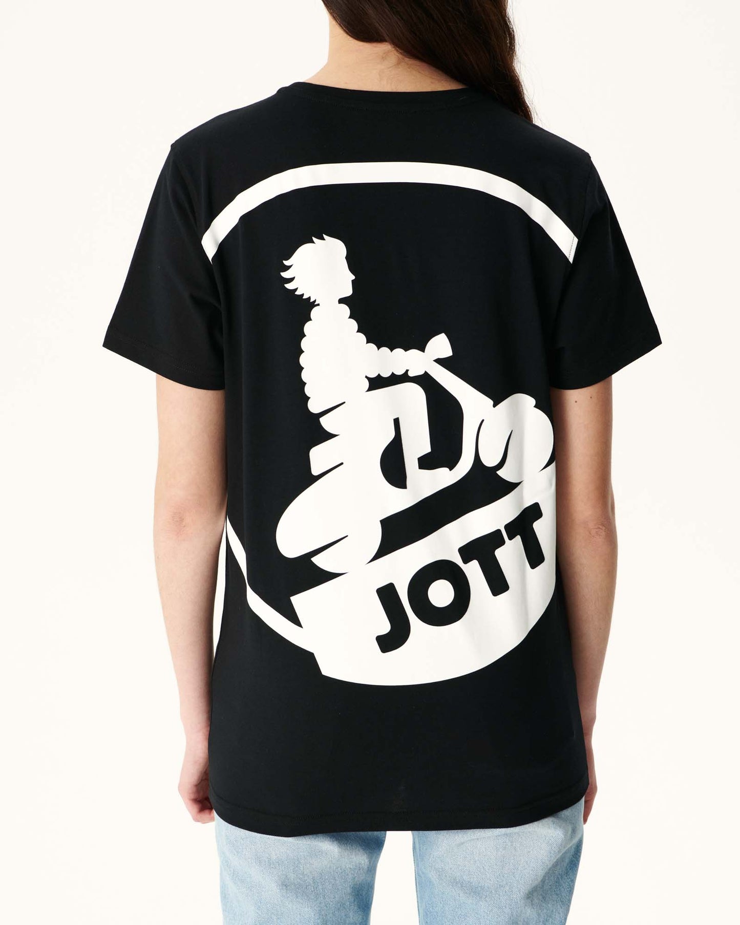 T-shirt mixte en coton biologique Noir Pietro