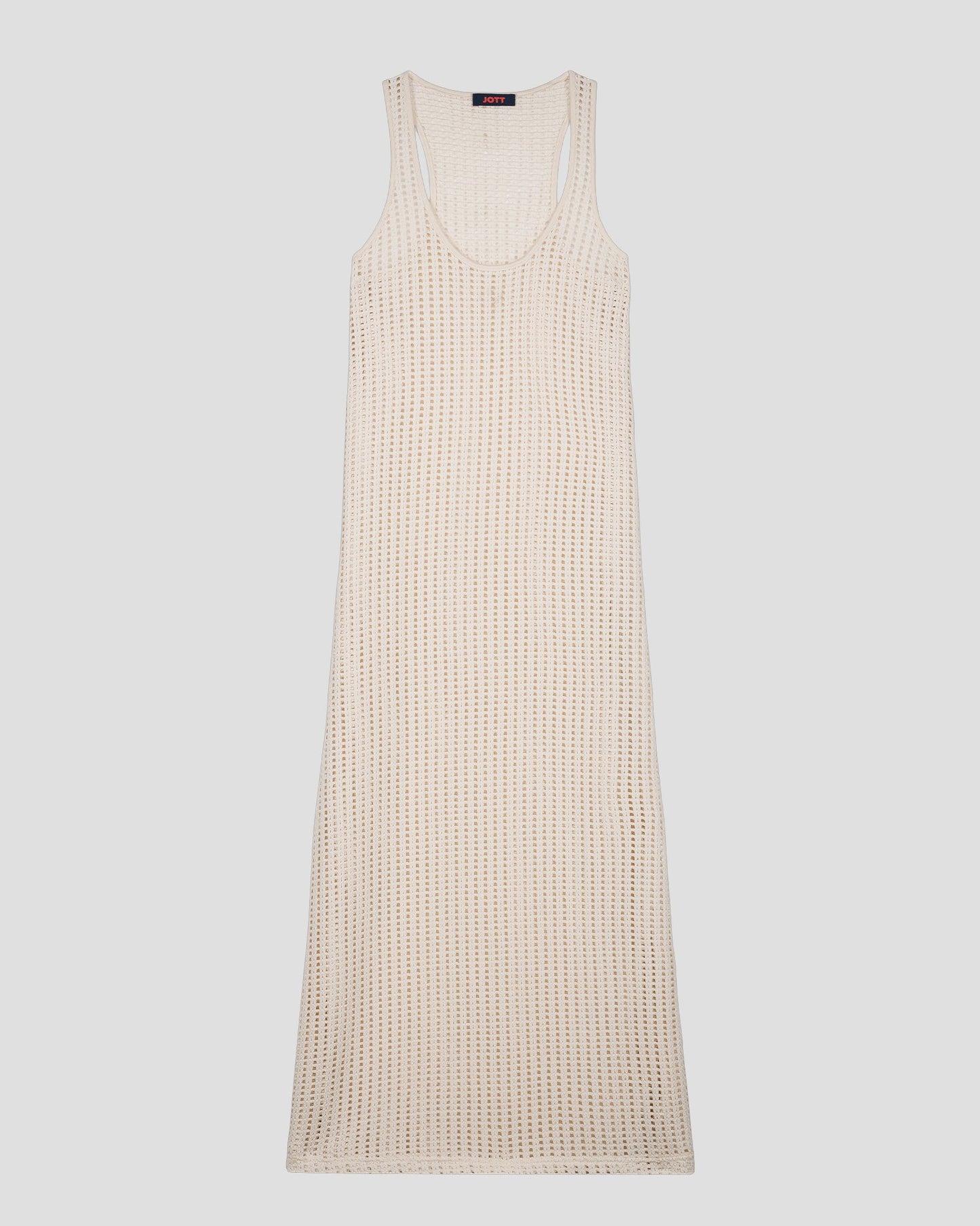 Robe longue en maille de coton Naturel Euginia