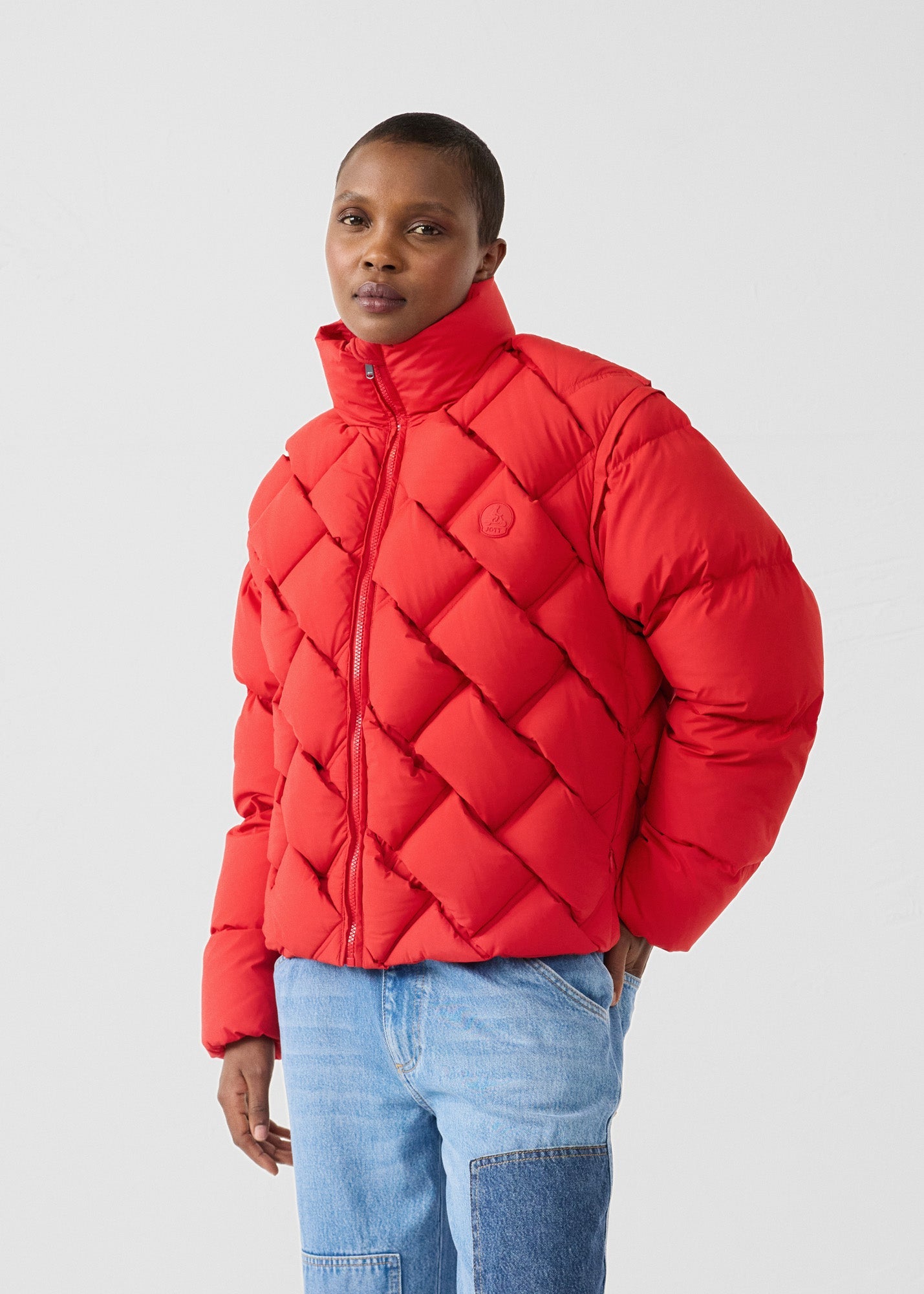 Doudoune Grand Froid puffer Rouge carmin Quinn shiny