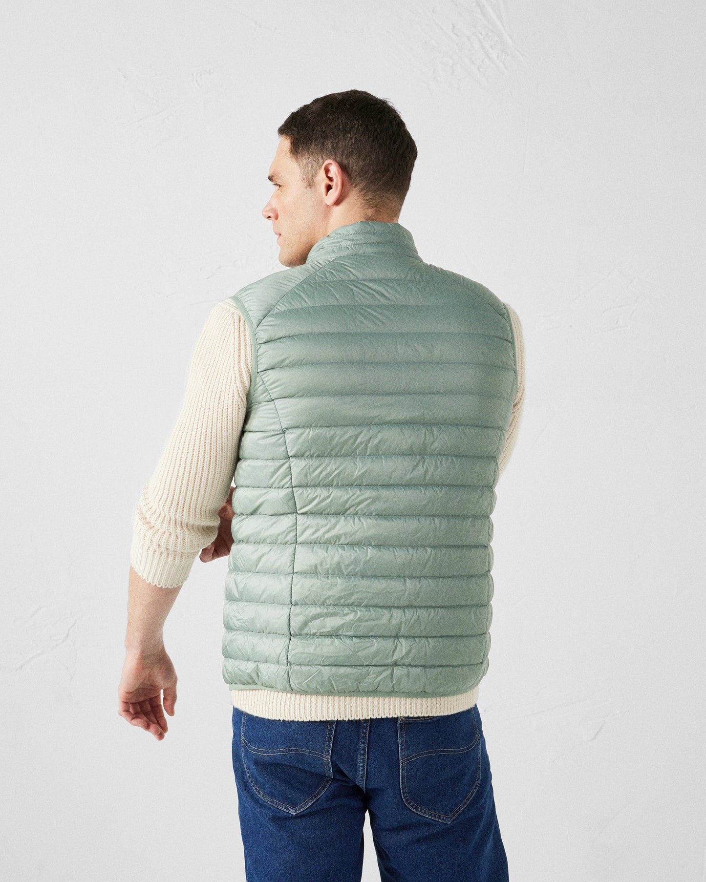 Doudoune sans manches Vert minéral Tom