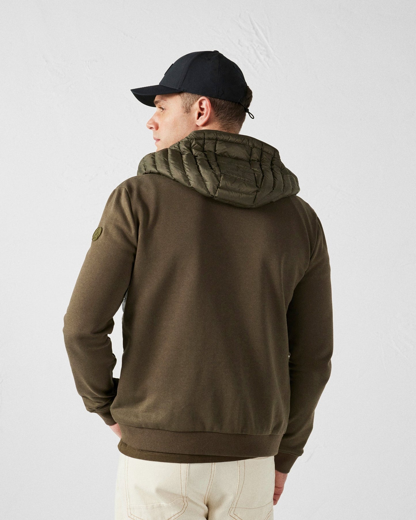Veste bi-matière à capuche Army Gummy 2.0