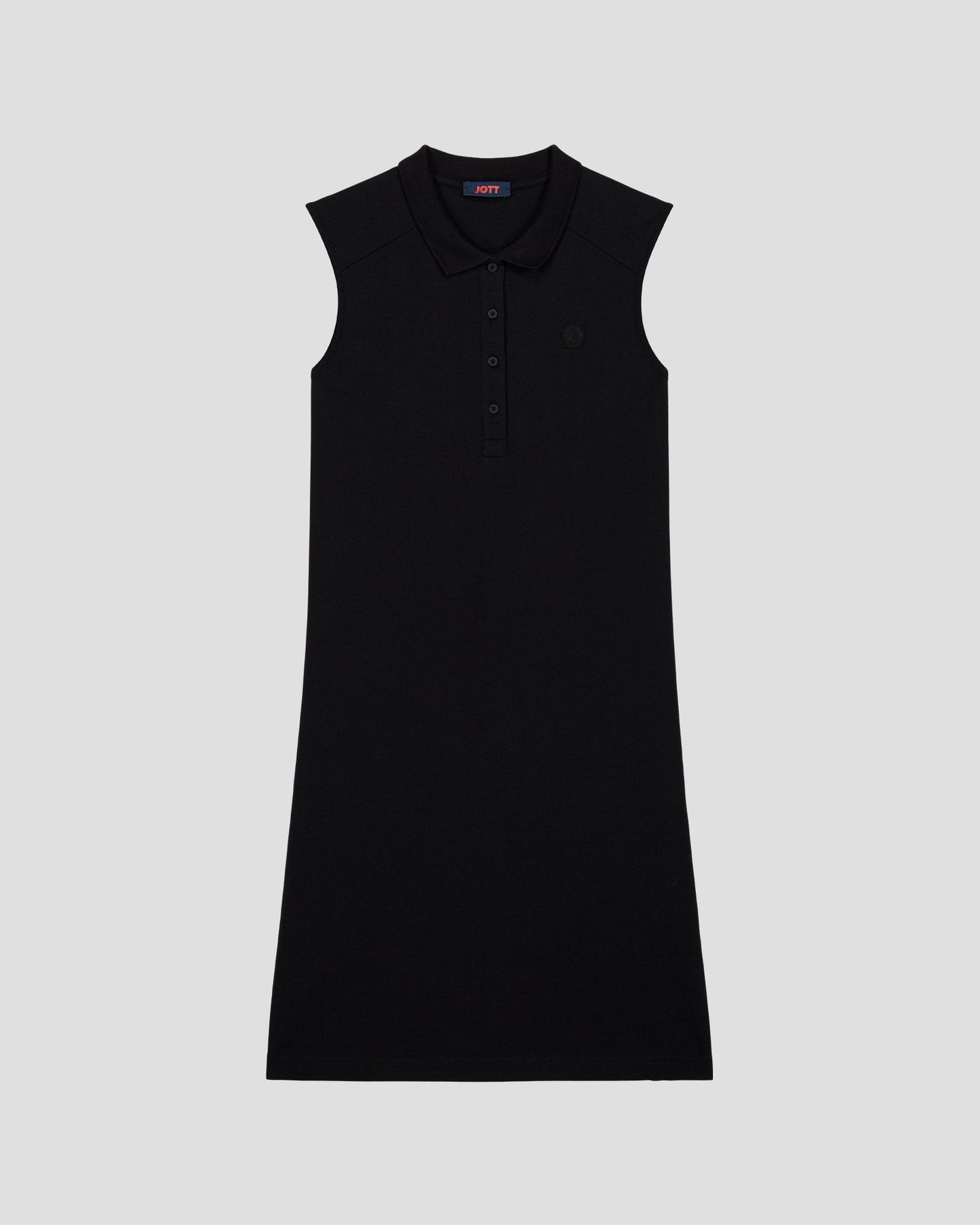Robe polo sans manches Noir Tanger
