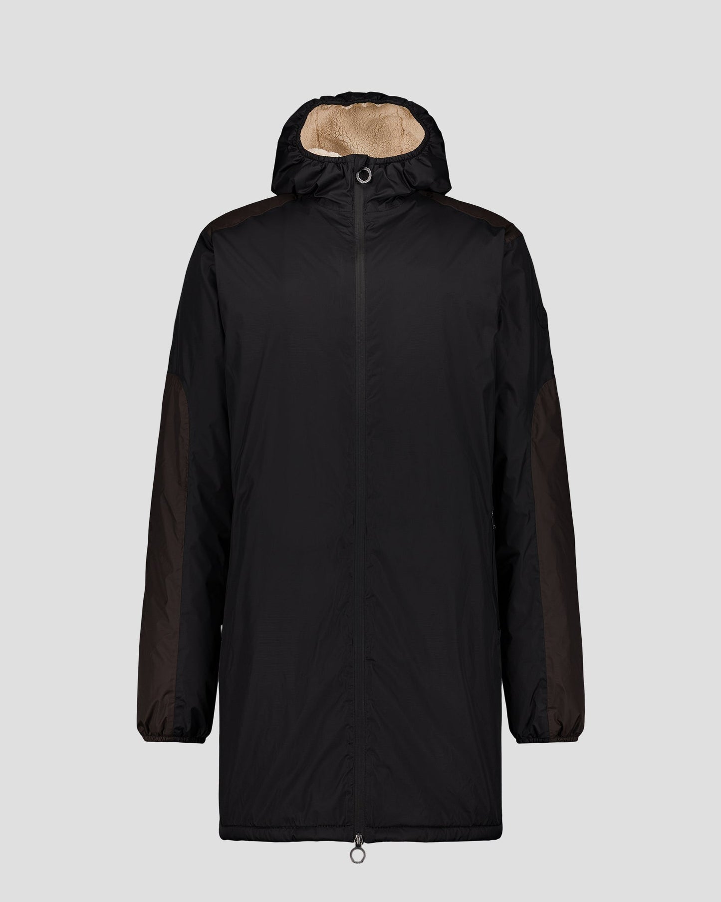 Imperméable sherpa long Noir Hallin sherpa