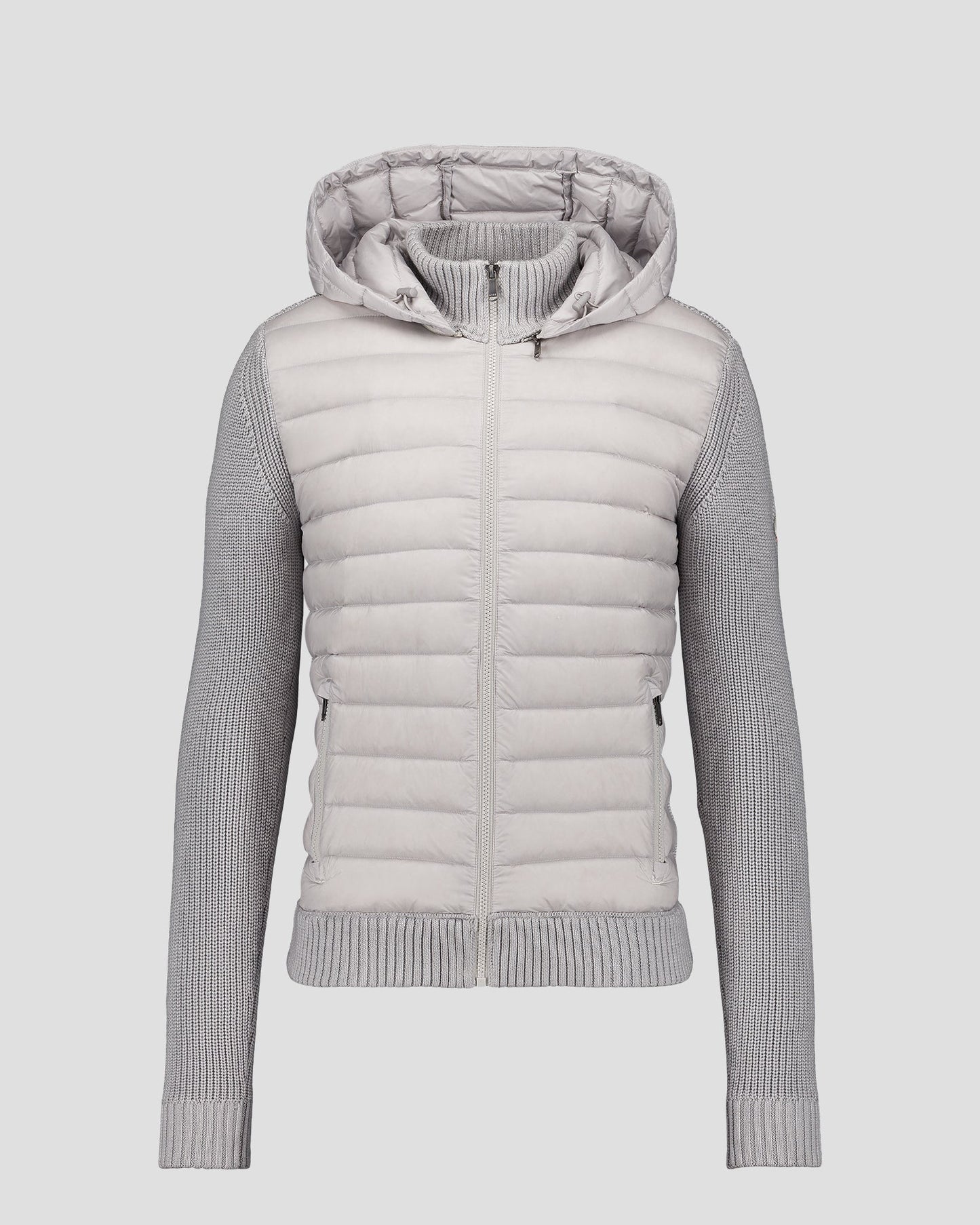 Doudoune bi-matière Gris glace Jumping