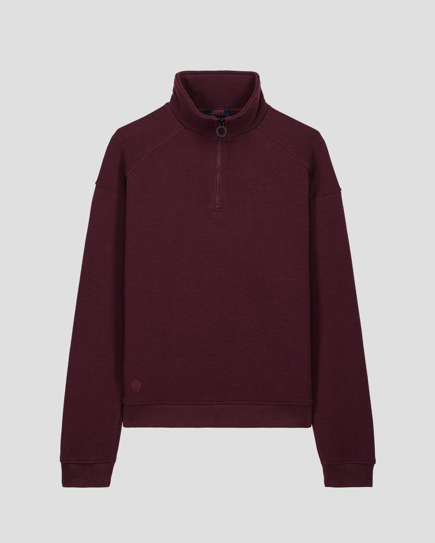 Sweatshirt demi-zippé Cerise noire Line