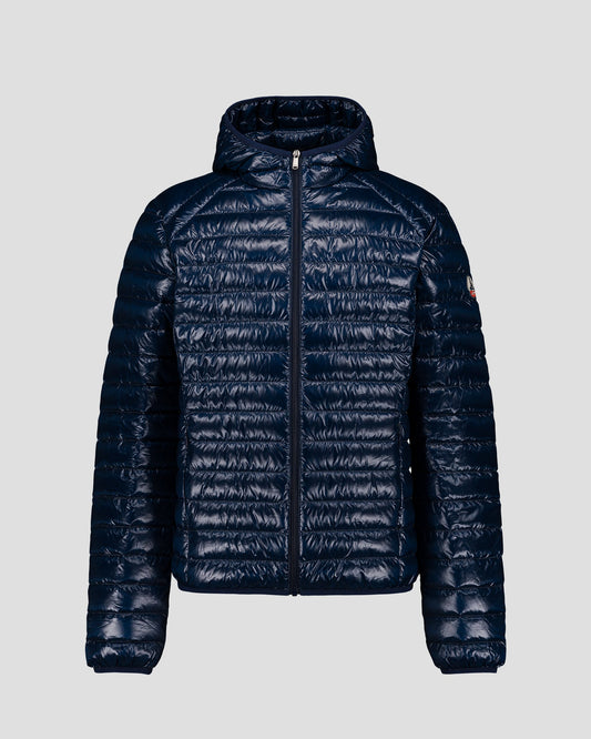 Doudoune légère à capuche Marine Nico shiny
