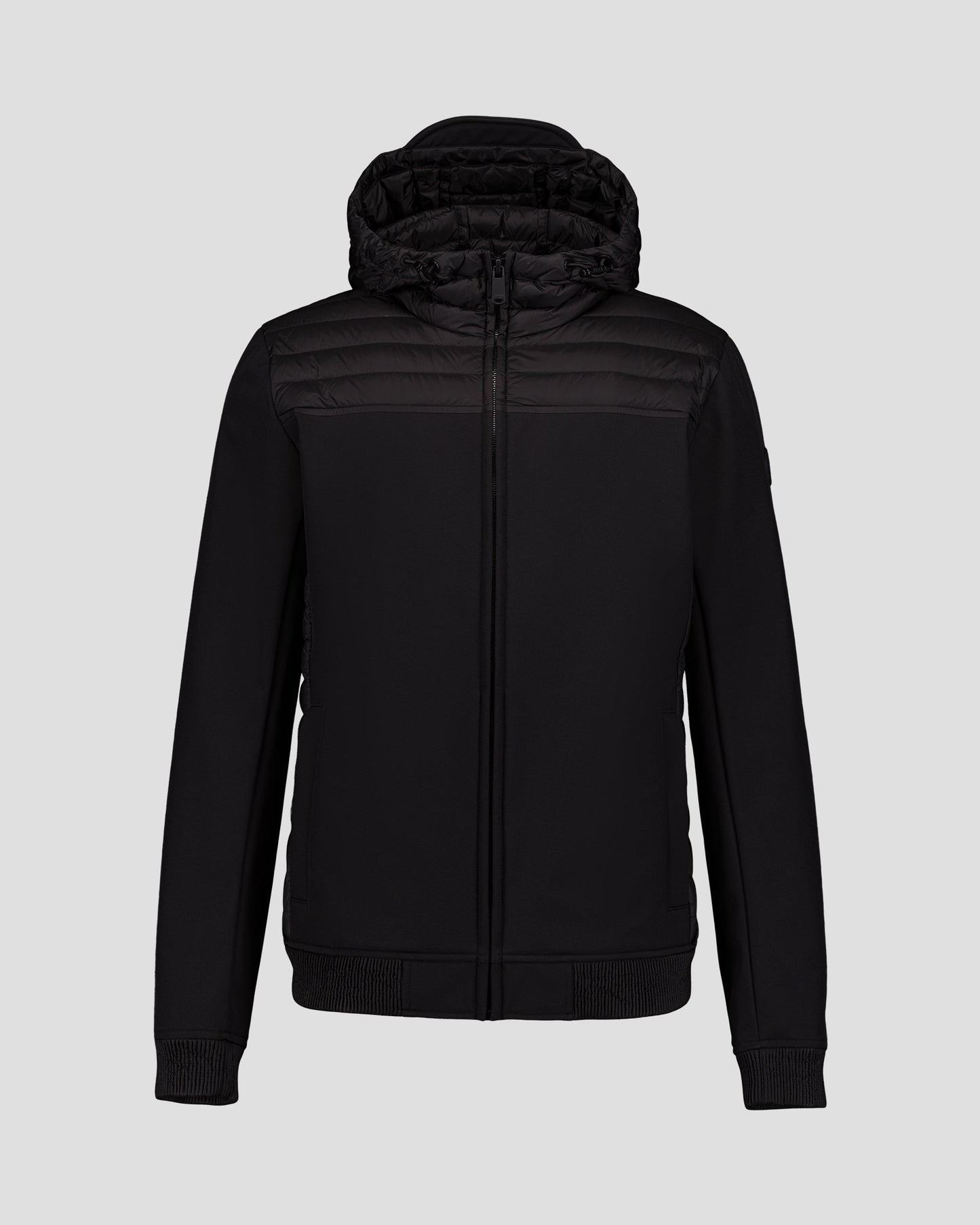 Doudoune bi-matière softshell Noir Paco 2.0