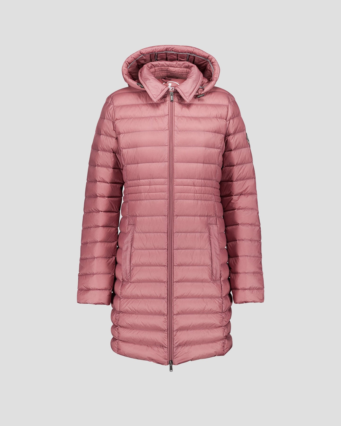 Doudoune longue à capuche Rose antique Vero 2.0