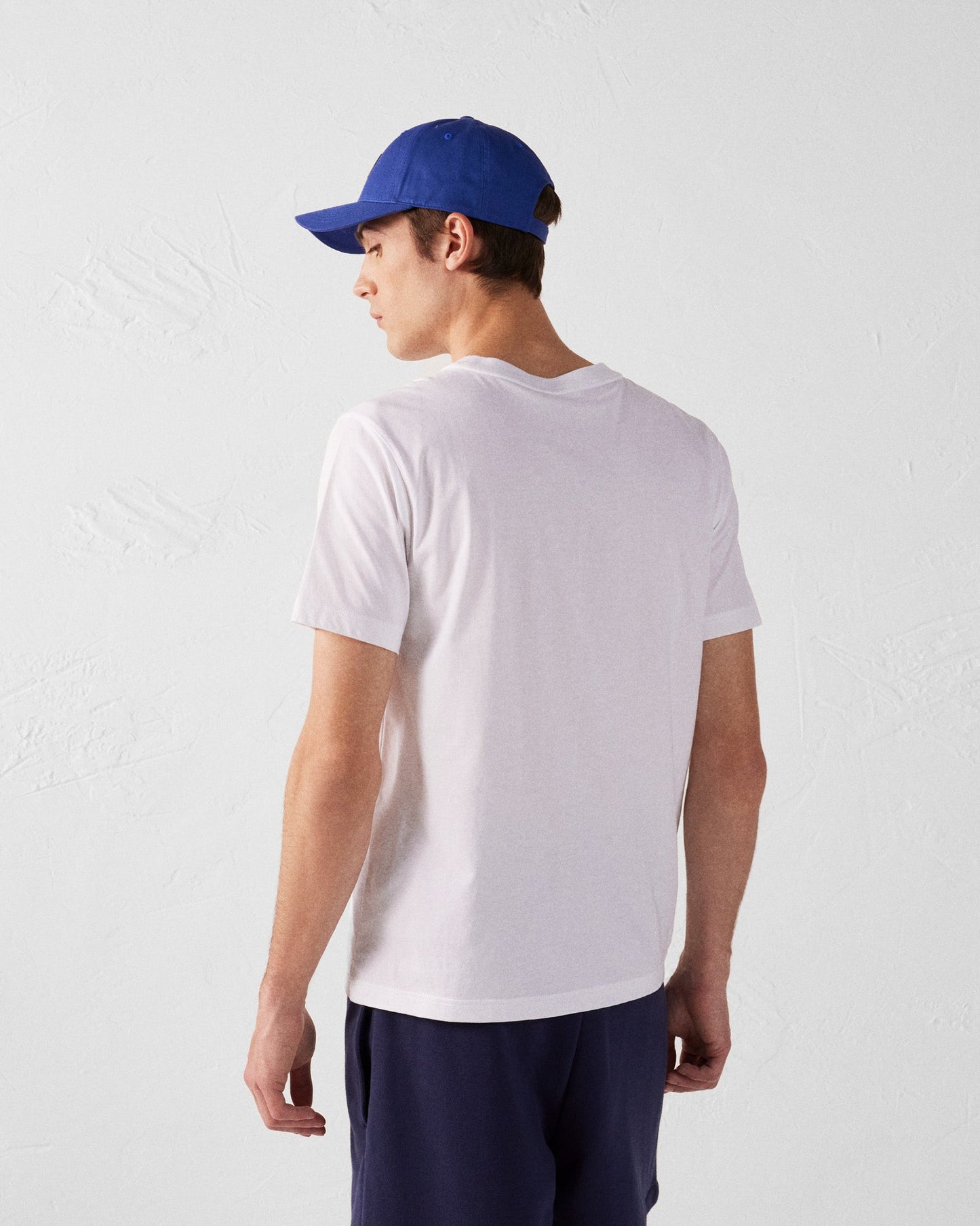 T-shirt col rond homme en coton Blanc Pedro