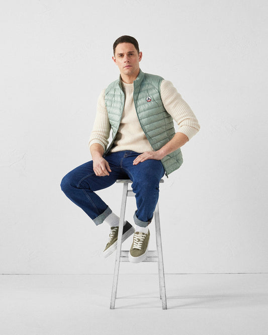 Doudoune sans manches Vert minéral Tom