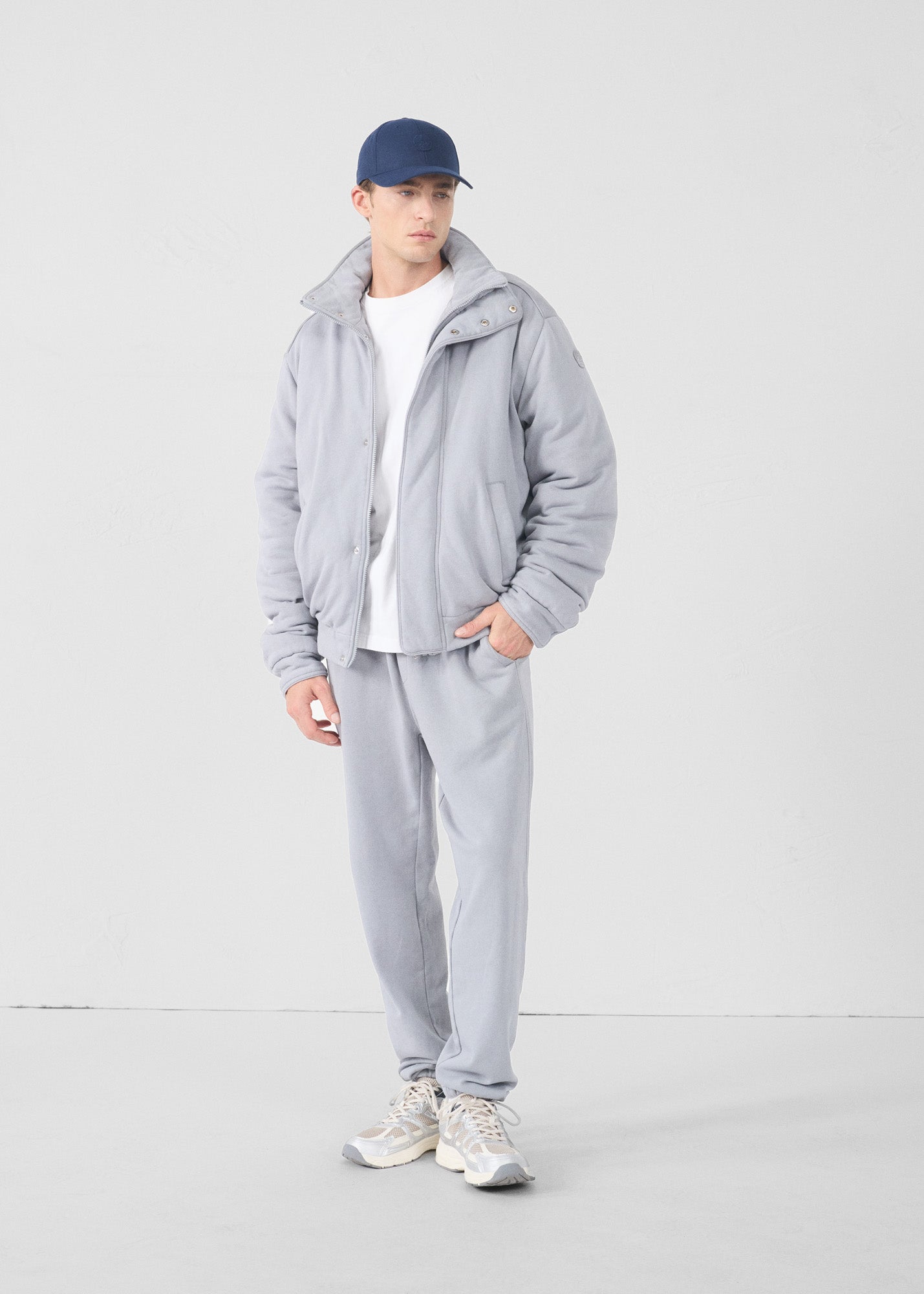 Bomber en jersey Gris souris Hank