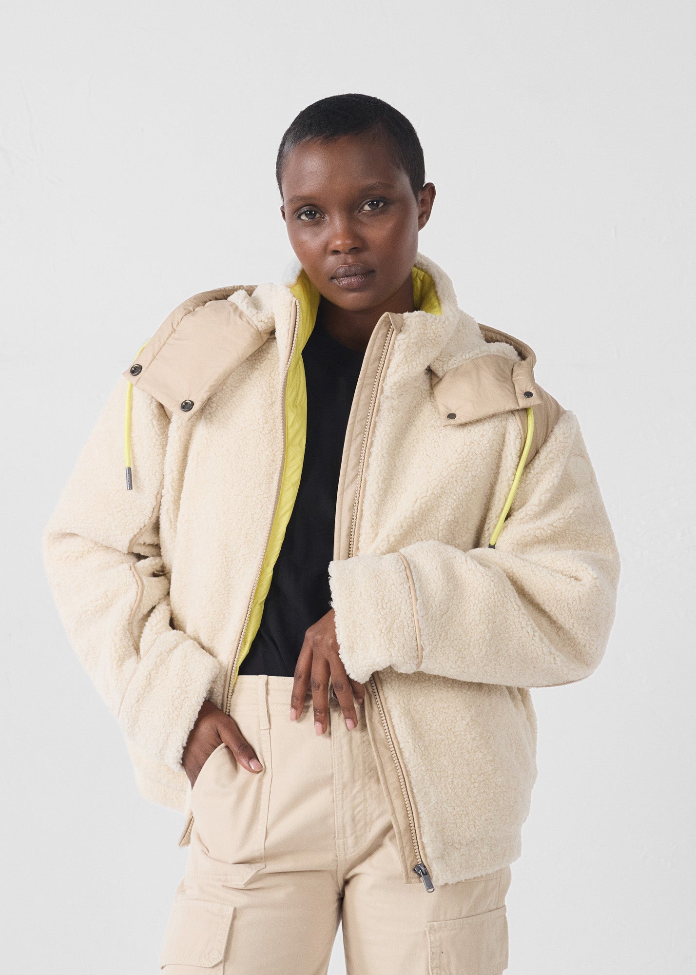 Doudoune sherpa Naturel Ivana