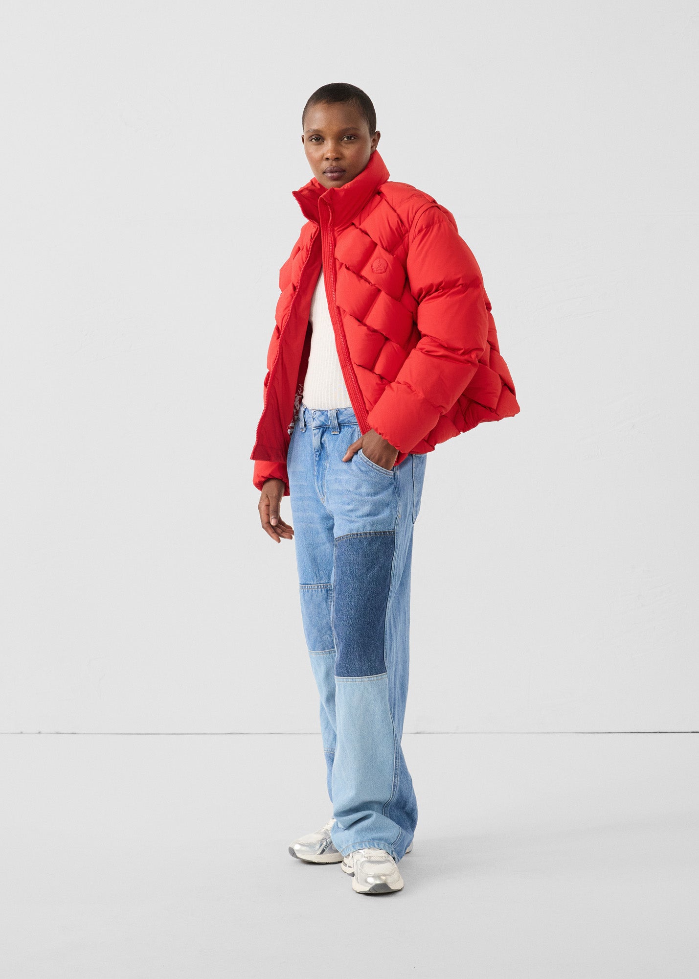 Doudoune Grand Froid puffer Rouge carmin Quinn shiny