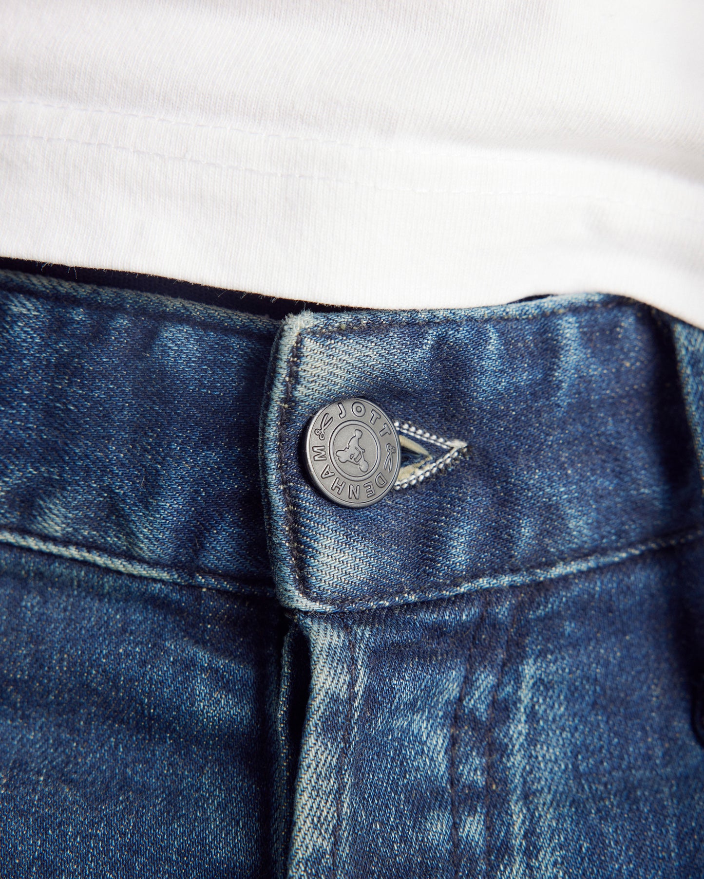 Jean homme coupe slim Bleu moyen Razor JOTT x DENHAM