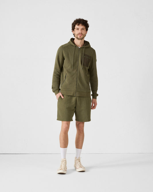 Veste zippée en coton Army Hector