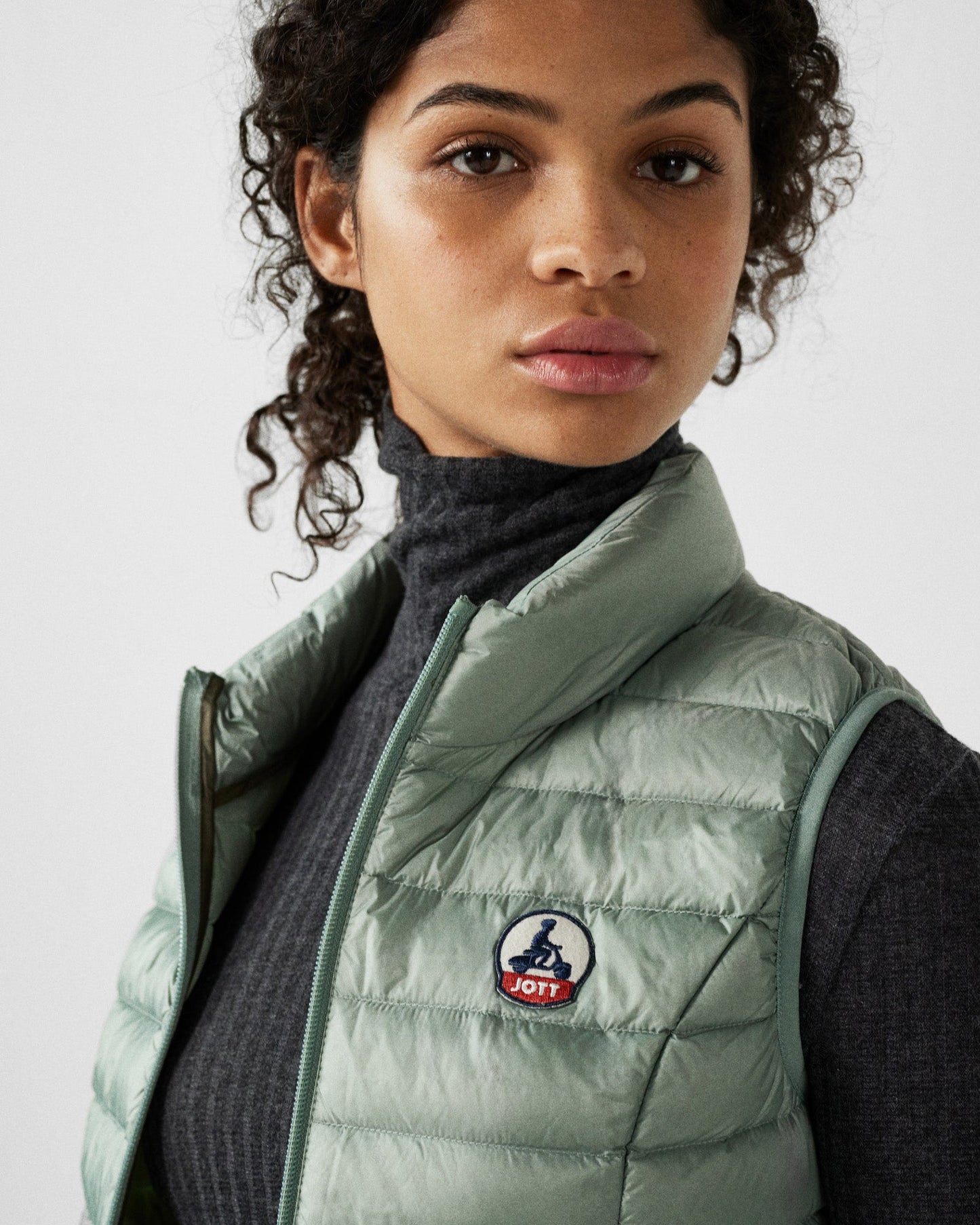 Doudoune légère sans manches Vert minéral Seda