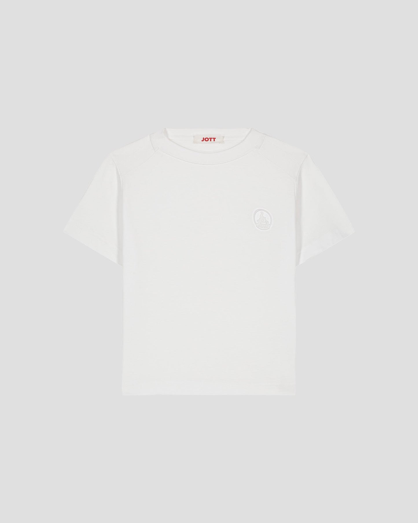 T-shirt col rond enfant en coton Blanc Prado