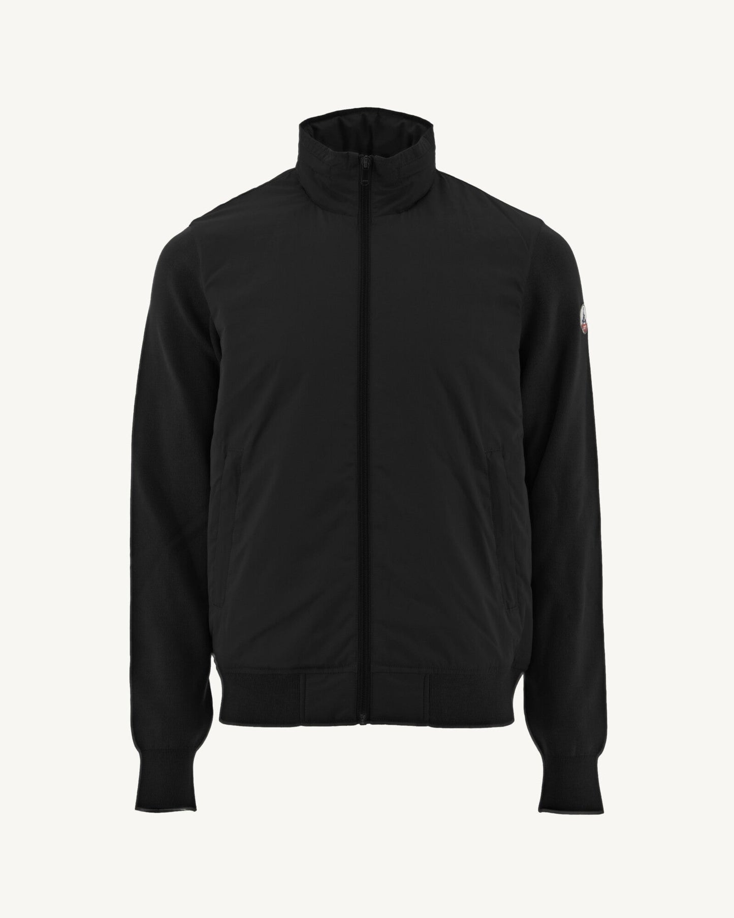 Veste à capuche bi-matière Noir Bardenas