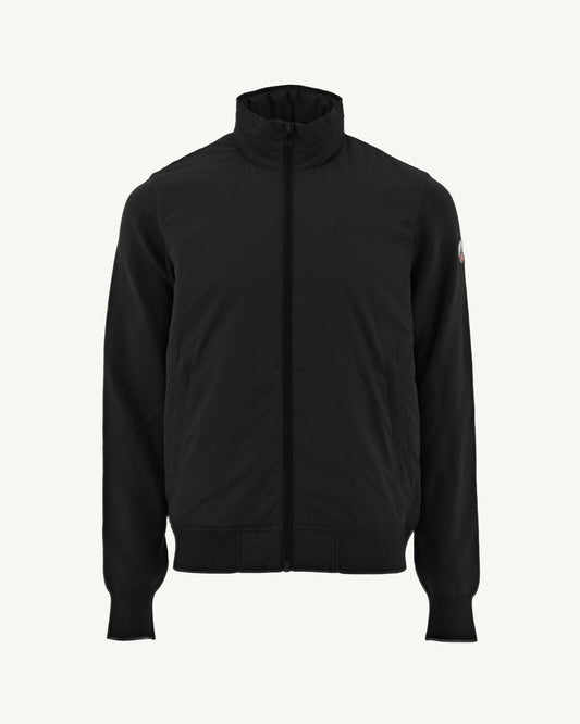 Veste à capuche bi-matière Noir Bardenas