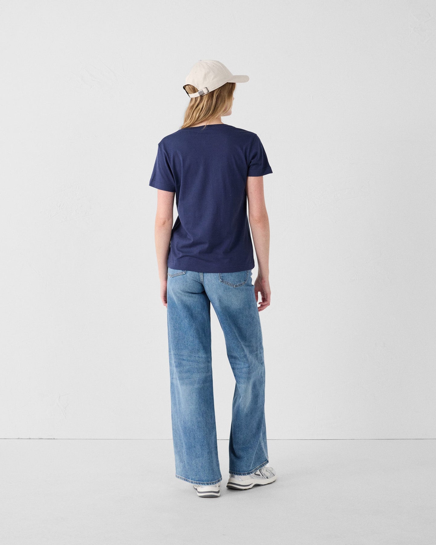 T-Shirt col V Marine Sofy