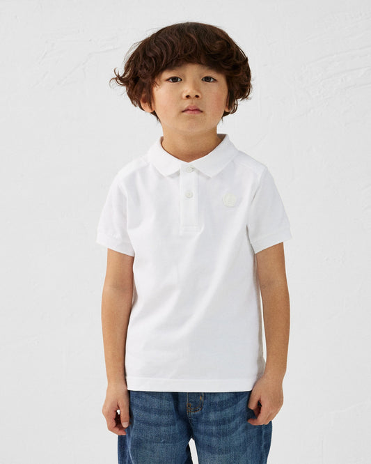Polo enfant en coton Blanc Ciro