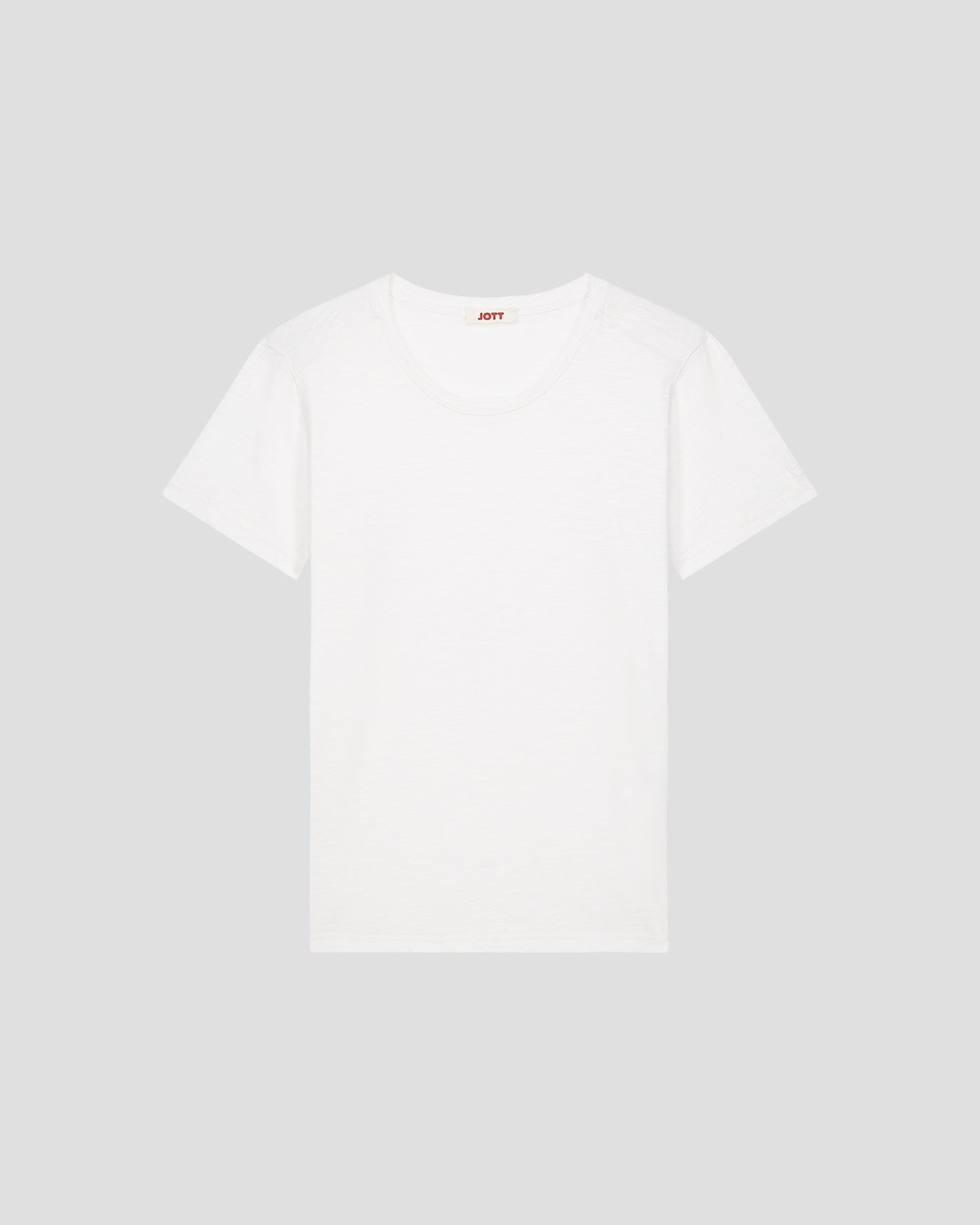 T-shirt col rond femme en coton Blanc Angela