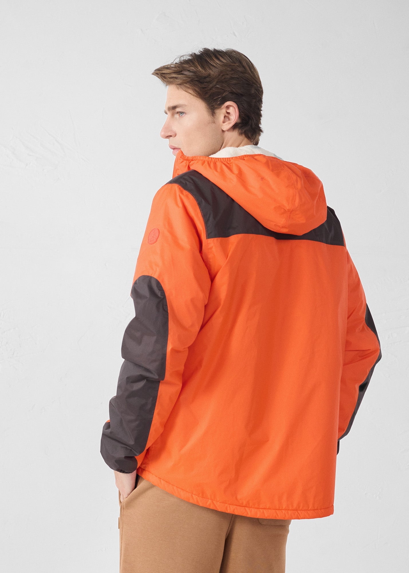 Imperméable sherpa Rouge feu Dippen sherpa