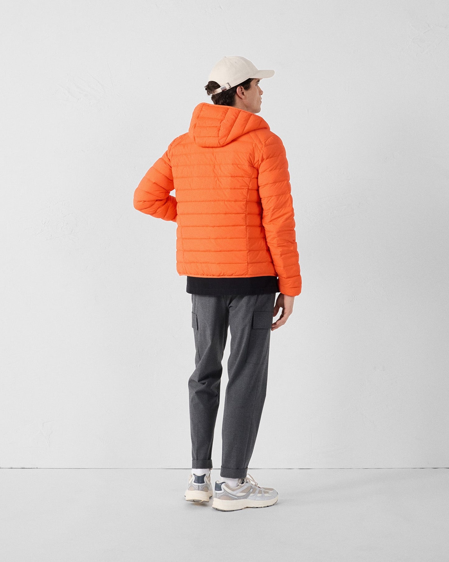 Doudoune légère stretch à capuche Rouge feu Frantz