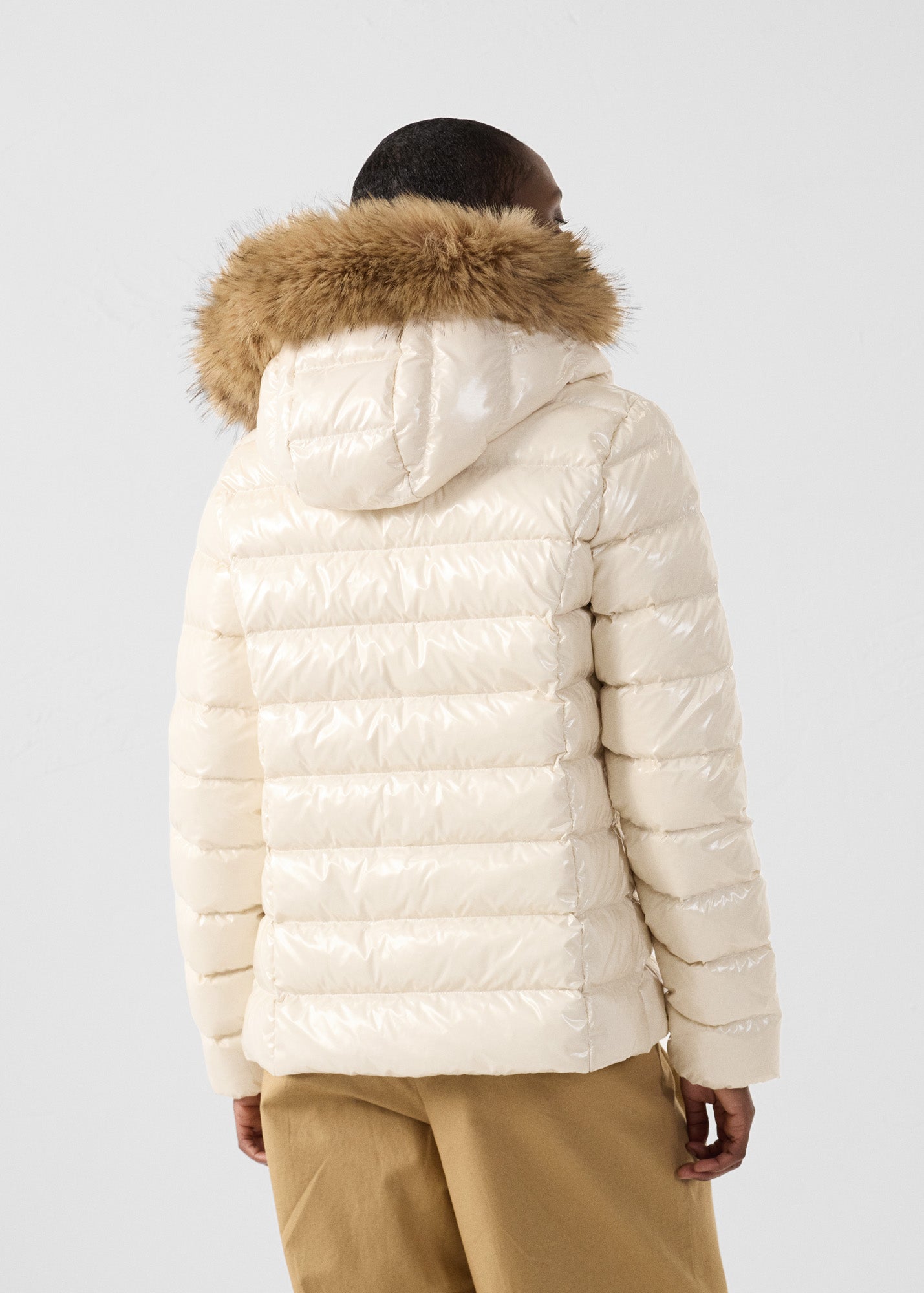 Doudoune à capuche Grand Froid Naturel Luxe laquée
