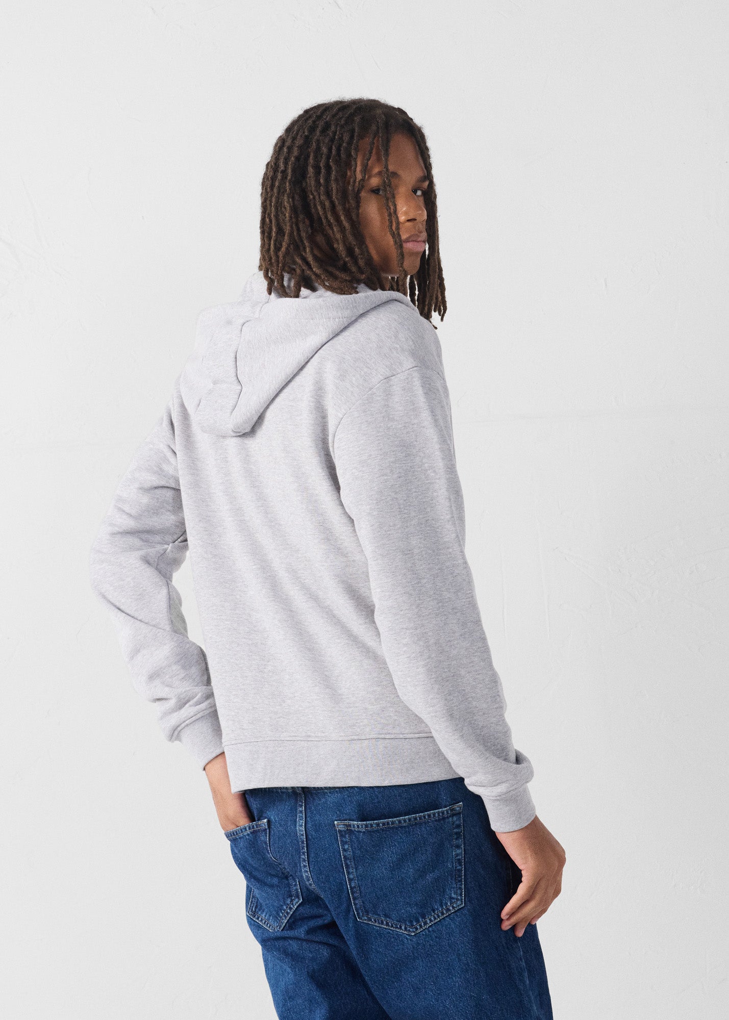 Veste zippée Gris chine Roy