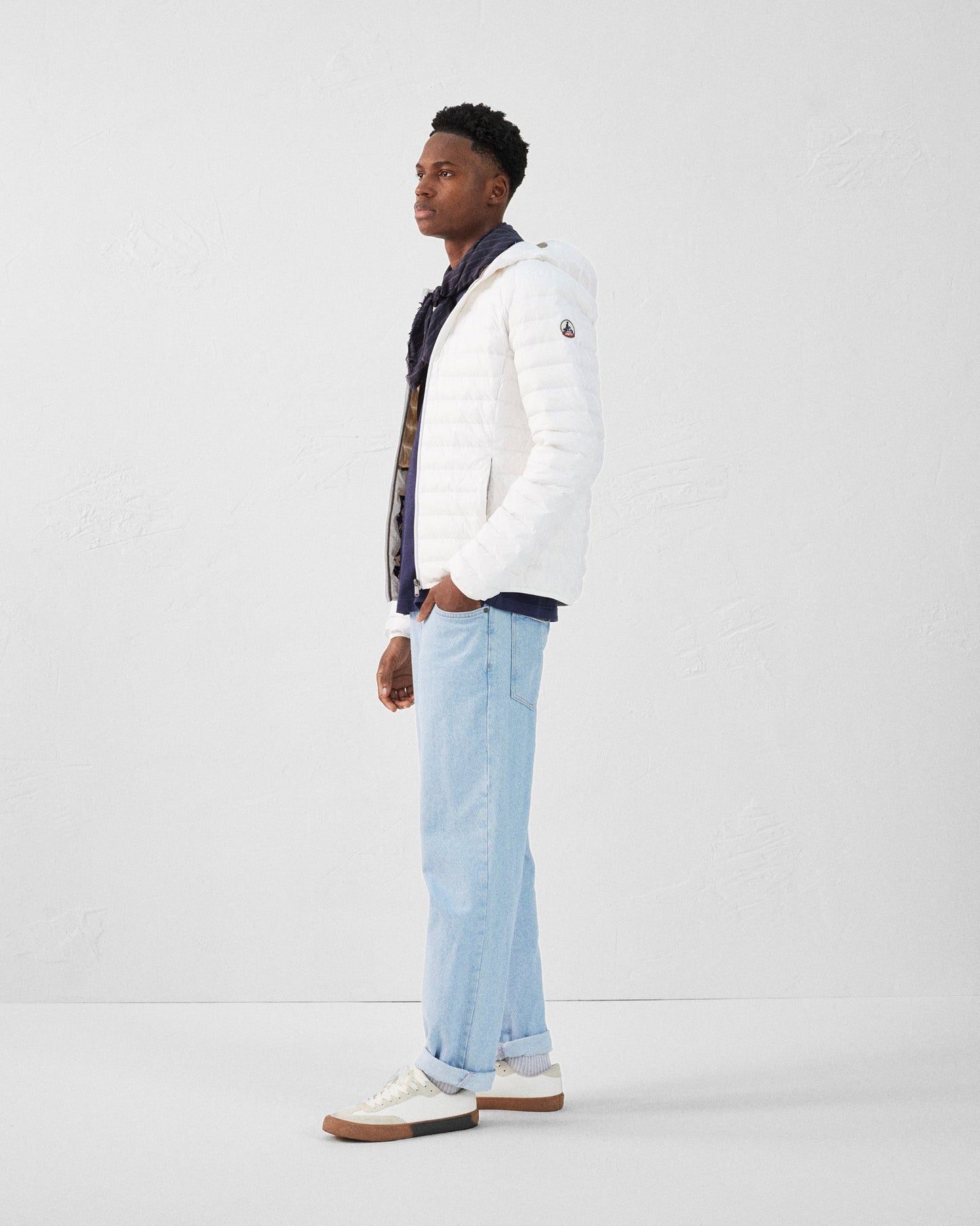 Doudoune légère à capuche Blanc Nico