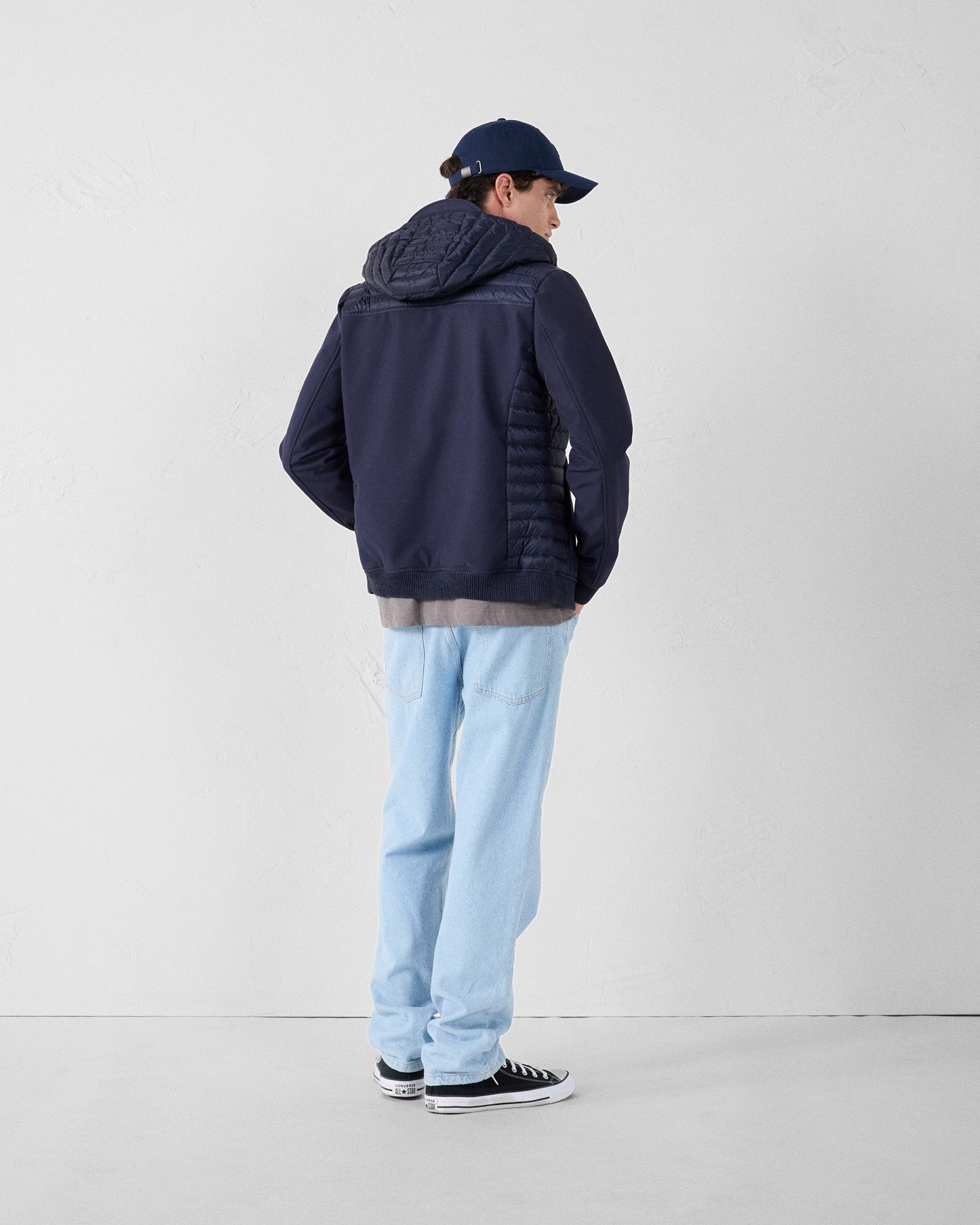 Doudoune bi-matière softshell Marine Paco 2.0