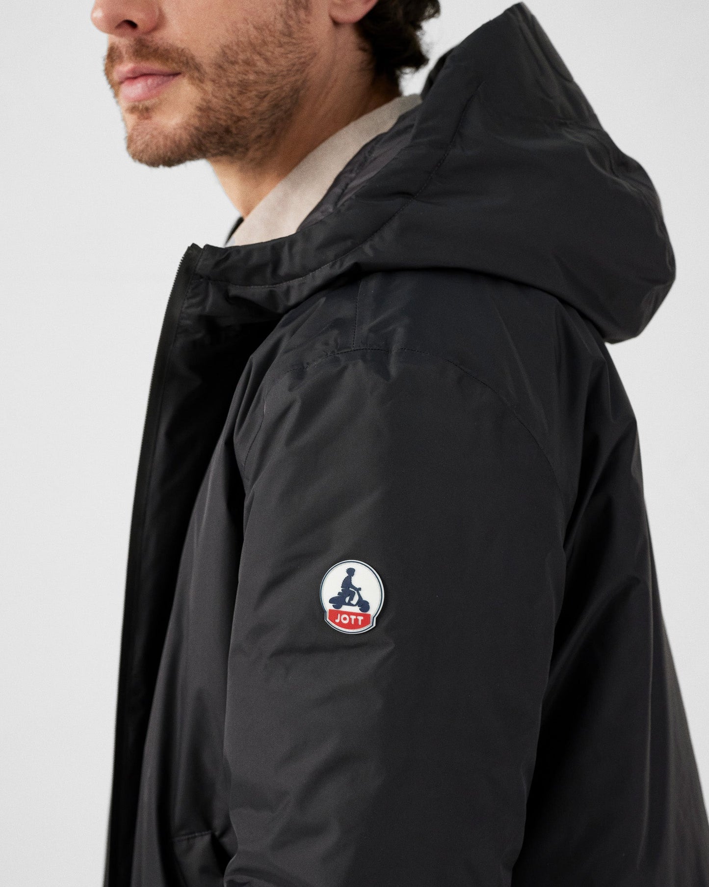 Doudoune réversible à capuche Noir Bergen 2.0